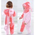 Macio bebê Flanela Romper Animal Onesie Pijamas Outfits Terno, desgaste do sono, bonito pano rosa, toalha de bebê com capuz